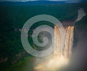 Kaieteur waterfall, one of the tallest falls in the world, potaro river Guyana
