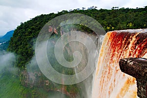 Kaieteur waterfall, one of the tallest falls in the world, Potaro river Guyana