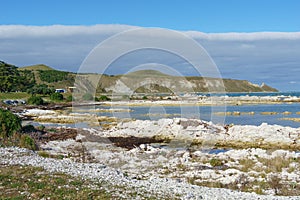 Kaikoura coastal views from end of Fyffe Quay New Zealand