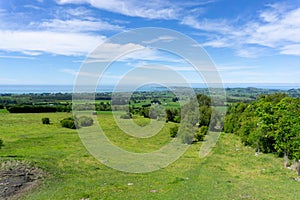 Kaikoura hinterland landscape view to sea