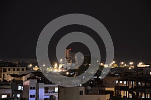 Kaimakli suberb of Nicosia by night