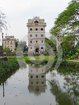 Kaiping Diaolou watchtower in Chikan Unesco world heritage site