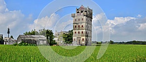 The Kaiping Diaolou watchtowers in Guangdong province in China