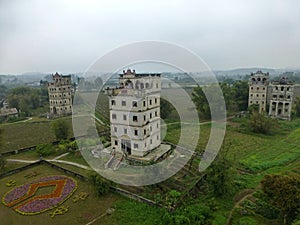 The Kaiping Diaolou (watchtowers) in Guangdong province in China