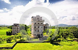 Kaiping Diaoluo Village buildings China