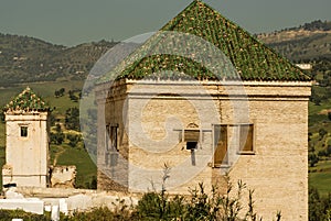 Kairaouine mosque minaret at Fez, Morocco