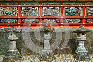 Kairo - The wall of Yomeimon gate at Tosho-gu shrine in Nikko, Japan