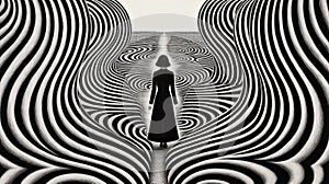 Kairosworld: Haunting Op Art In The Style Of Daria Endresen And Clifford Coffin