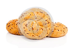 Kaiser roll with sesame seeds