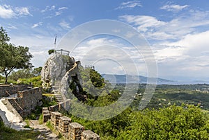 Kaiser's Throne viewpoint on the island of Corfu