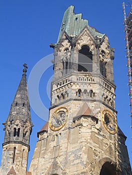 The Kaiser Wilhelm Memorial Church in Berlin.