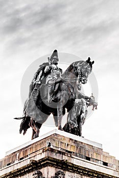 Kaiser Wilhelm Memorial Deutsches Eck in Koblenz Rhineland-Palatinate Germany