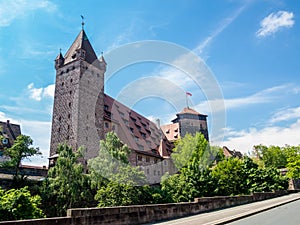 Kaiserburg in nuernberg bavaria germany photo