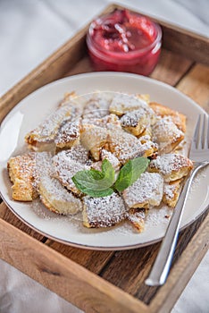 Kaiserschmarrn - traditional austrian pancake dessert