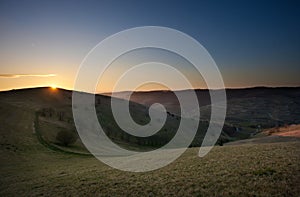 Kaiserstuhl at sunset