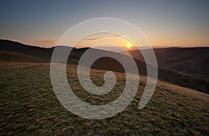 Kaiserstuhl at sunset