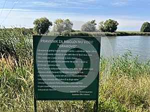 Kaisevac lake or Grabovo reservoir or Grabovo-Kaisevac pond - Vukovar, Croatia / Jezero KaiÃÂ¡evac ili akumulacija Grabovo photo