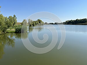 Kaisevac lake or Grabovo reservoir or Grabovo-Kaisevac pond - Vukovar, Croatia / Jezero KaiÃÂ¡evac ili akumulacija Grabovo photo