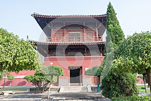 Kaiyuan Temple. a famous historic site in Zhengding, Hebei, China.