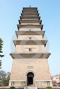 Kaiyuan Temple. a famous historic site in Zhengding, Hebei, China.