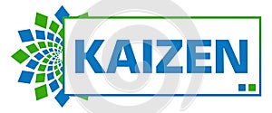 Kaizen Green Blue Circular Box