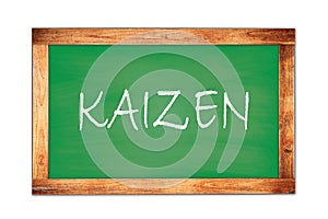 KAIZEN text written on green school board