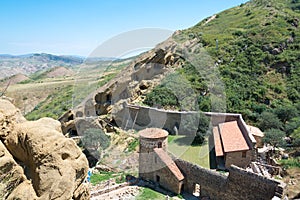 David Gareja monastery complex. a famous historic site in Kakheti, Georgia
