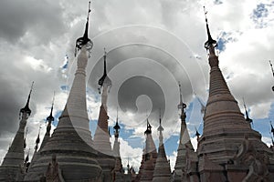 The Kakku pagoda complex in Shan State, Myanmar Burma