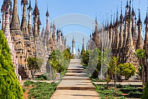 Kakku pagodas, in Myanmar