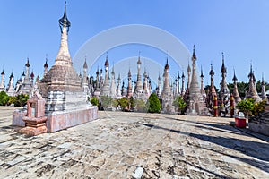 Kakku pagodas, in Myanmar