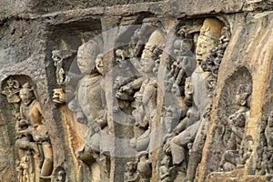 Kal Bhairava sculpture, Kalinjar Fort, Uttar Pradesh