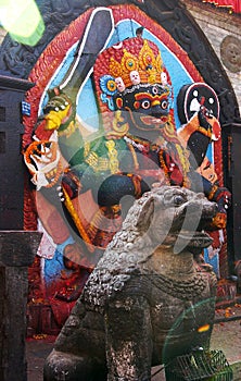 Kala (Black) Bhairab, Shiva, Kathmandu, Nepal