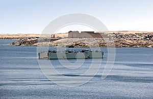 Kalabsha Temple on the banks of Aswan Dam. Nubia, Egypt.