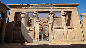 Kalabsha Temple on an island in Nubia next to Lake Nasser, Aswan, Egypt.