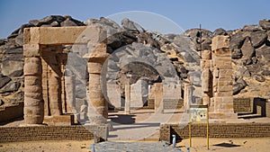 Kalabsha Temple on an island in Nubia next to Lake Nasser, Aswan, Egypt.