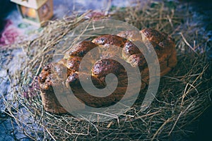 Kalach. Traditional East Slavic bread