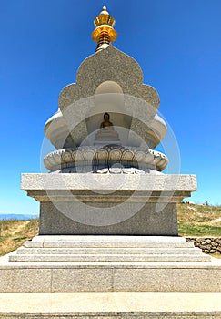 The Kalachakra Stupa in Karma Berchen Ling in Greece.