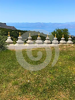 The Kalachakra Stupa in Karma Berchen Ling in Greece.