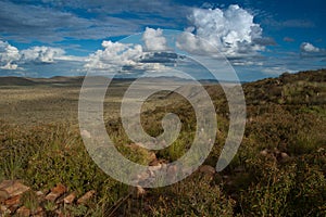 Kalahari mountains and valley