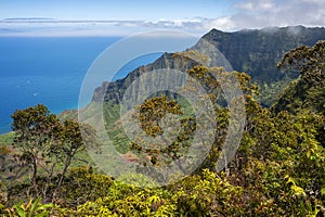 Kalalau Lookout, Kauai, Hawaii.