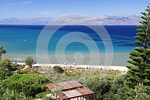 Kalamaki Beach in Corfu