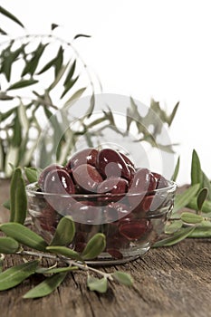 Kalamata Olives Leaves photo