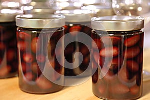 Kalamata olives in mansion jars