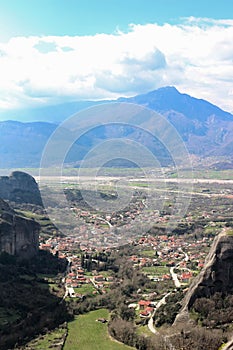 Kalambaka& x27;s Splendor: A Breathtaking Vista from the Monasteries of Meteora, Greece