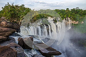 Kalandula waterfalls of Angola in full flow