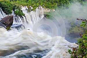 Kalandula waterfalls of Angola in full flow