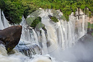 Kalandula waterfalls of Angola in full flow