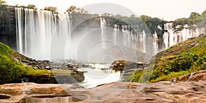 Kalandula waterfalls in Malanje Province in Angola in Africa photo