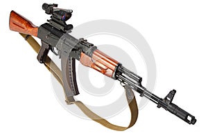 Kalashnikov ak 47 with optic sight