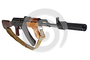 Kalashnikov AK 47 Romanian version with sound suppressor (silencer)